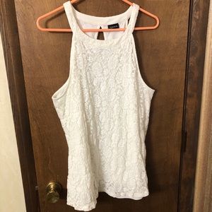 Torrid Lace Top Size: 2 2X White lace pullover top